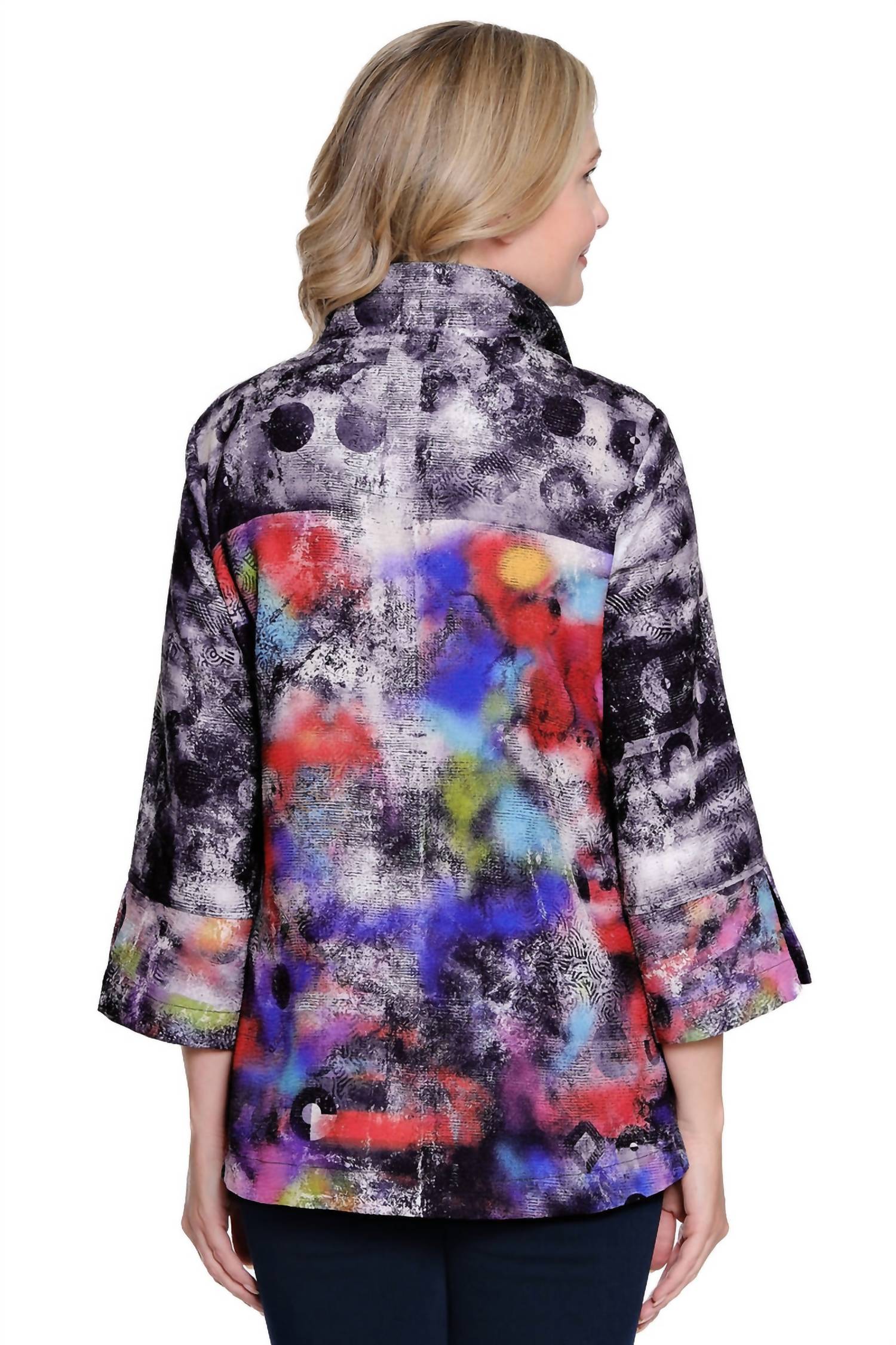 3/4 Sleeve Woven Jacket