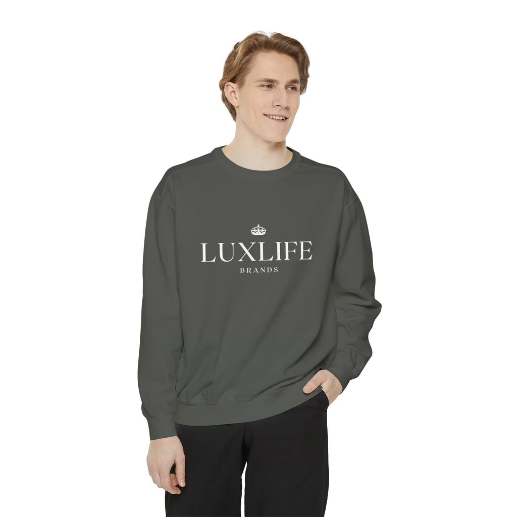 Luxlife Brands Garment-Dyed Sweatshirt