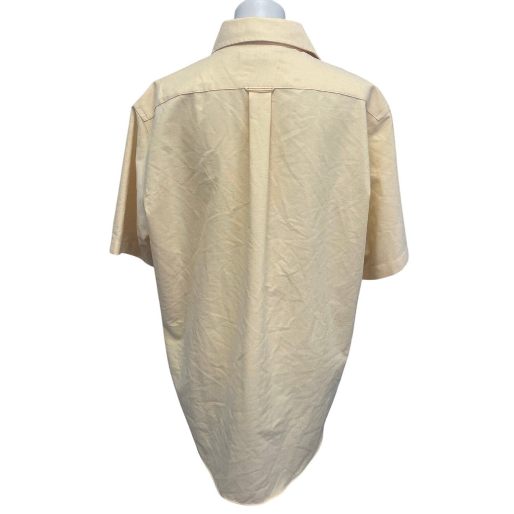 Croft & Borrow Mens Large Wrinkle Resistant Short Sleeve Button Down Shirt