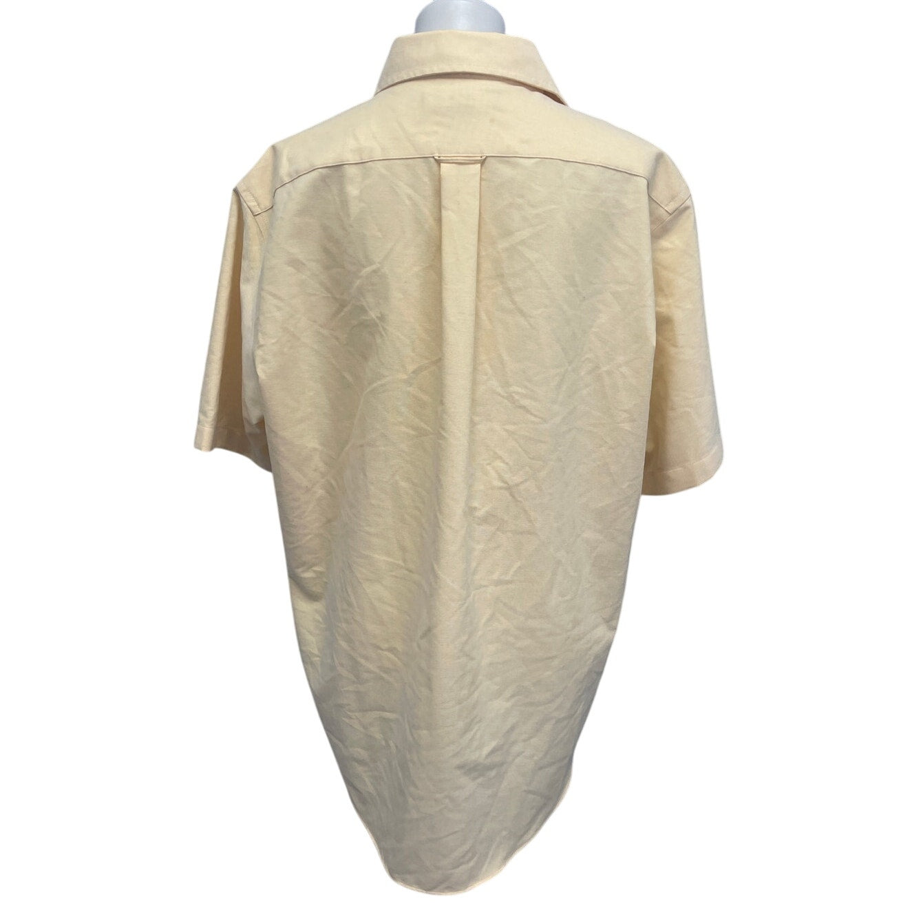 Croft & Borrow Mens Large Wrinkle Resistant Short Sleeve Button Down Shirt