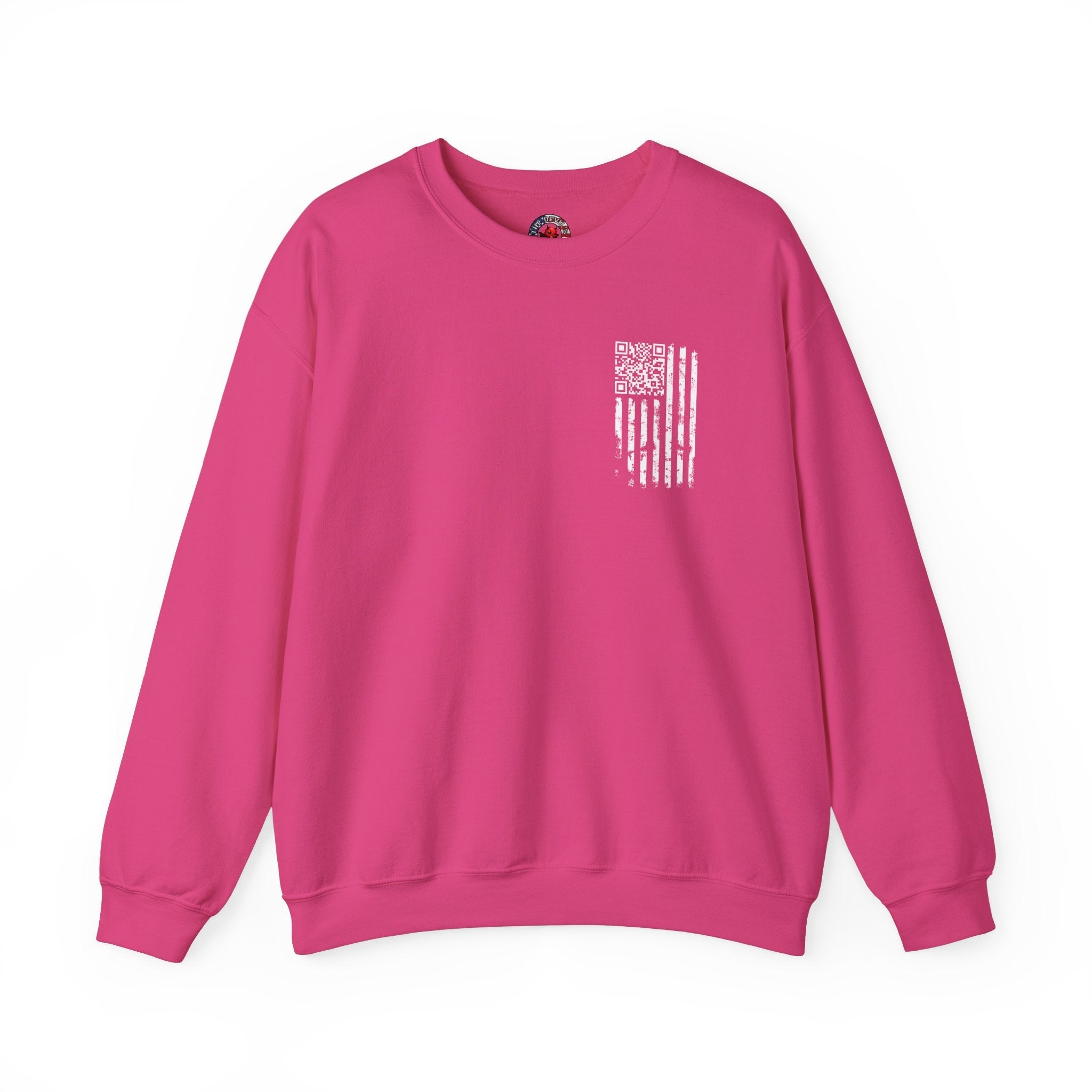 American Flag QR Code Crewneck Sweatshirt
