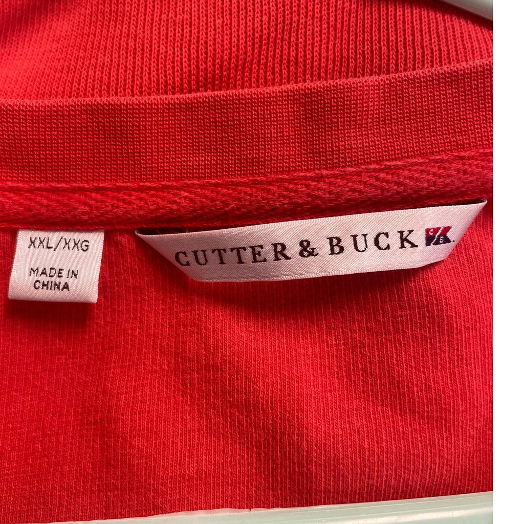 Cutter & Buck Mens XXL 100% Cotton Long Sleeve V Neck Pullover Sweatshirt