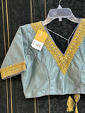 Silk blouse : grey