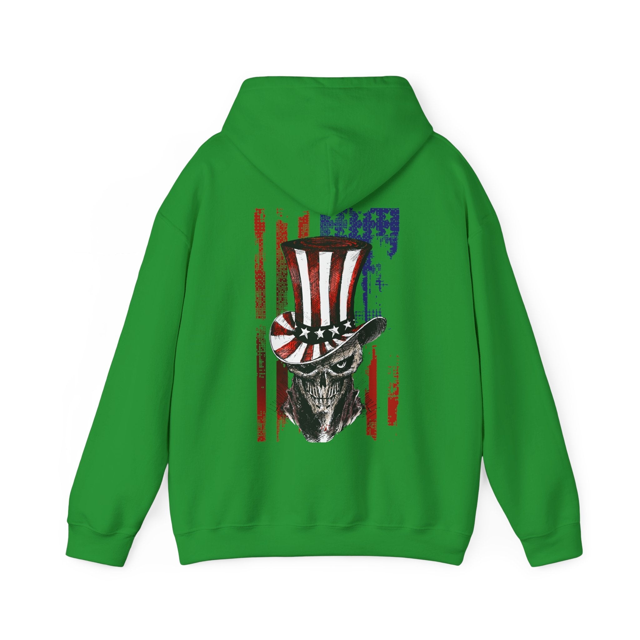 Patriotic Skull Hooded Sweatshirt