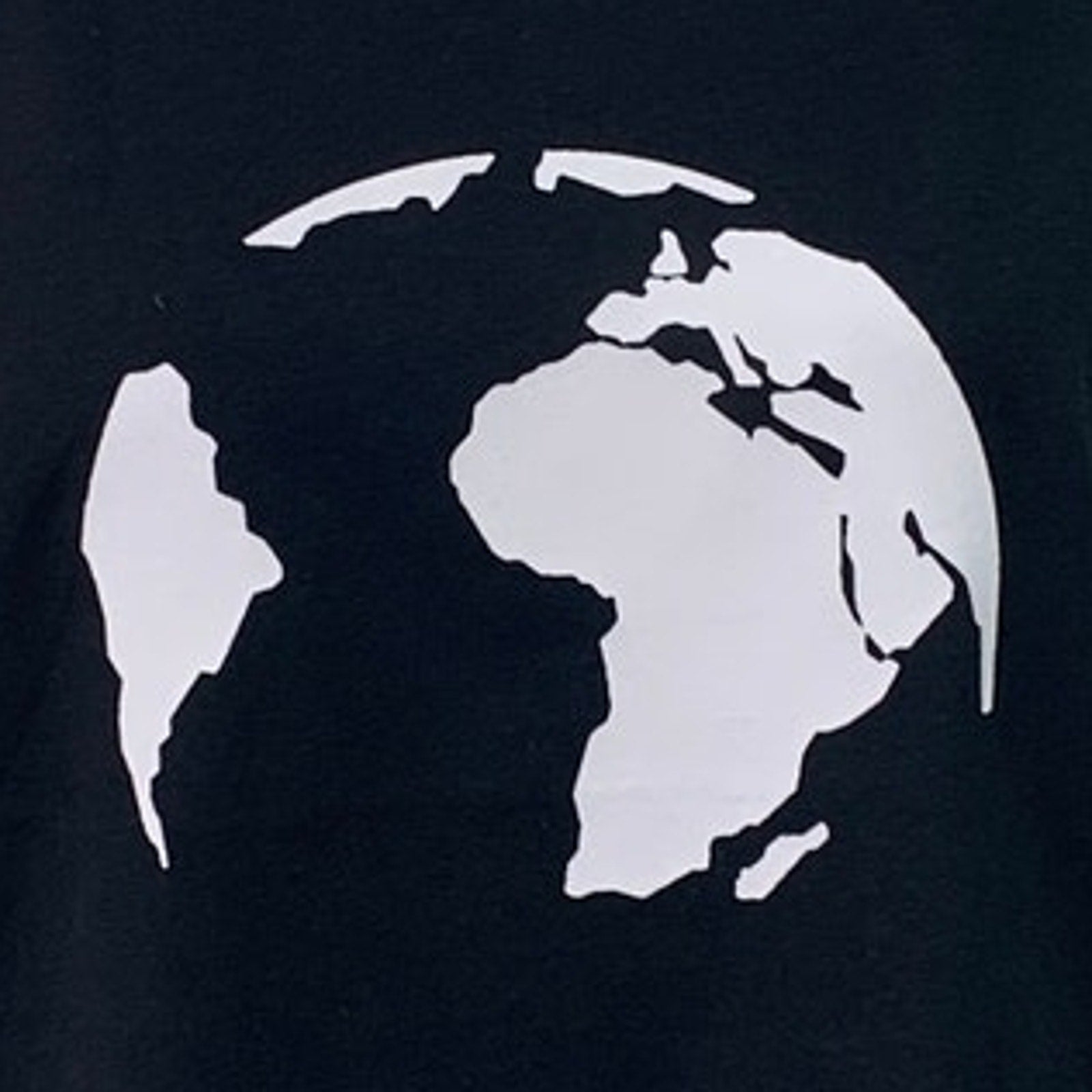 New Handprinted Womens Medium Black Save the Planet Earth 100% Cotton Muscle Tee