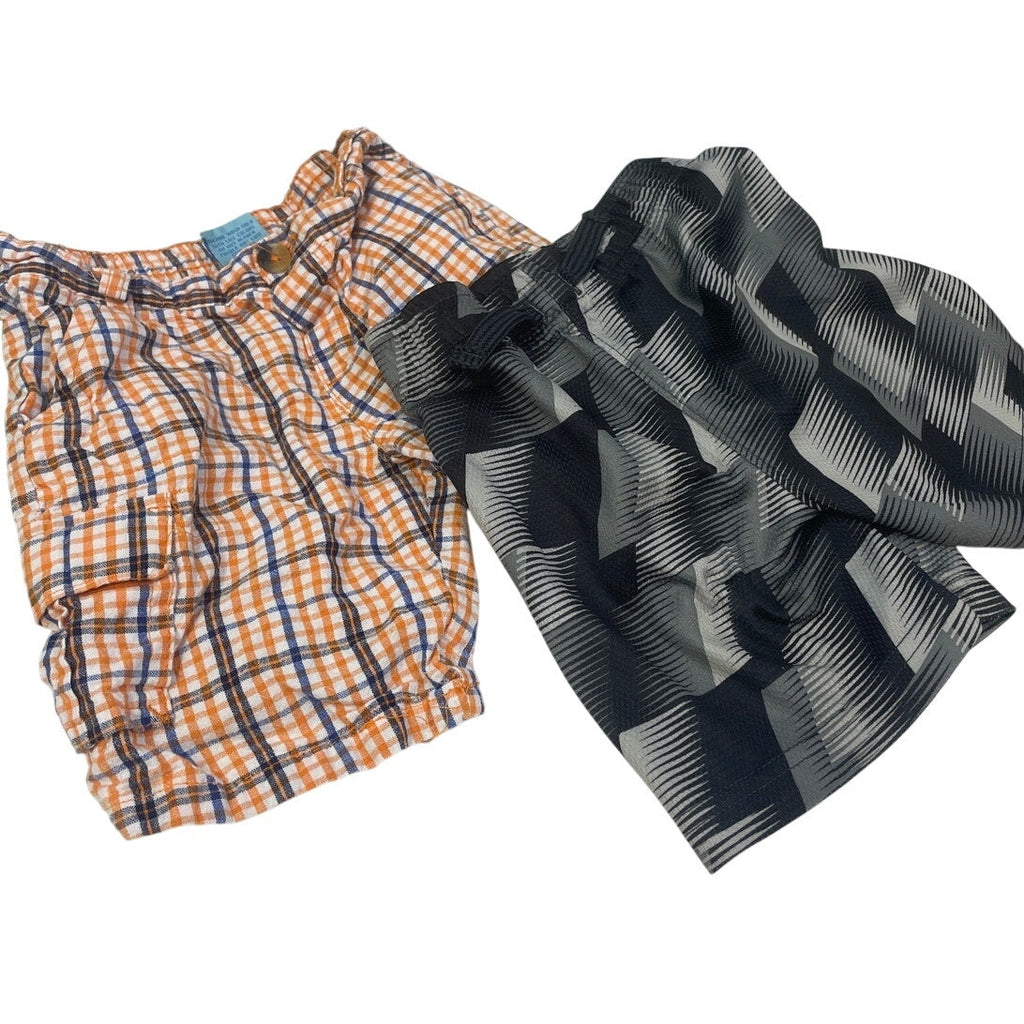 Lot of 4 Boys 2T Plaid Koala Baby Garanimals Elastic Waist Board Shorts Shorts