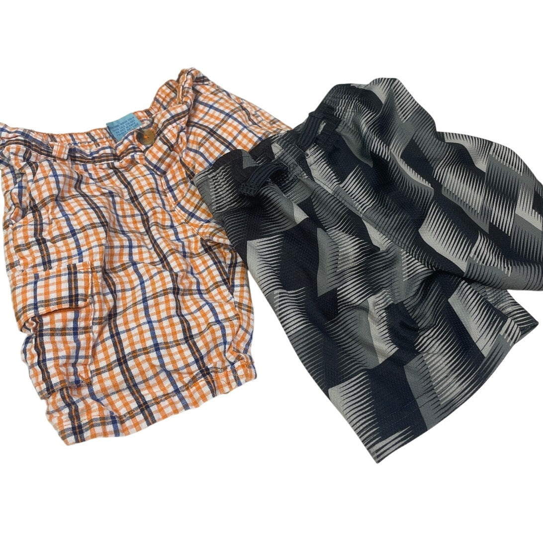 Lot of 4 Boys 2T Plaid Koala Baby Garanimals Elastic Waist Board Shorts Shorts