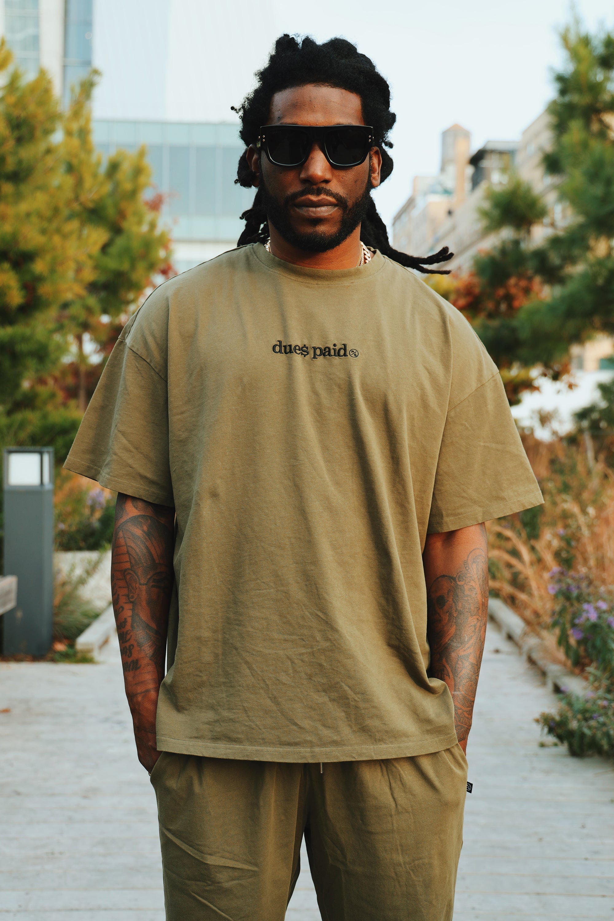 Oversized Graphic T-Shirt – “Dues Paid” Streetwear Tee – Relaxed Fit