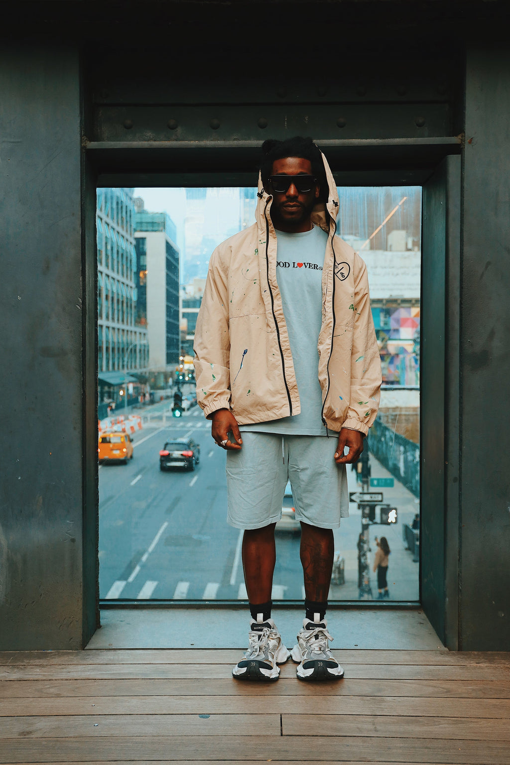Oversized Streetwear Shorts – Hood Lover Graphic Shorts – Relaxed Fit