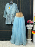 Lehenga set with long blouse