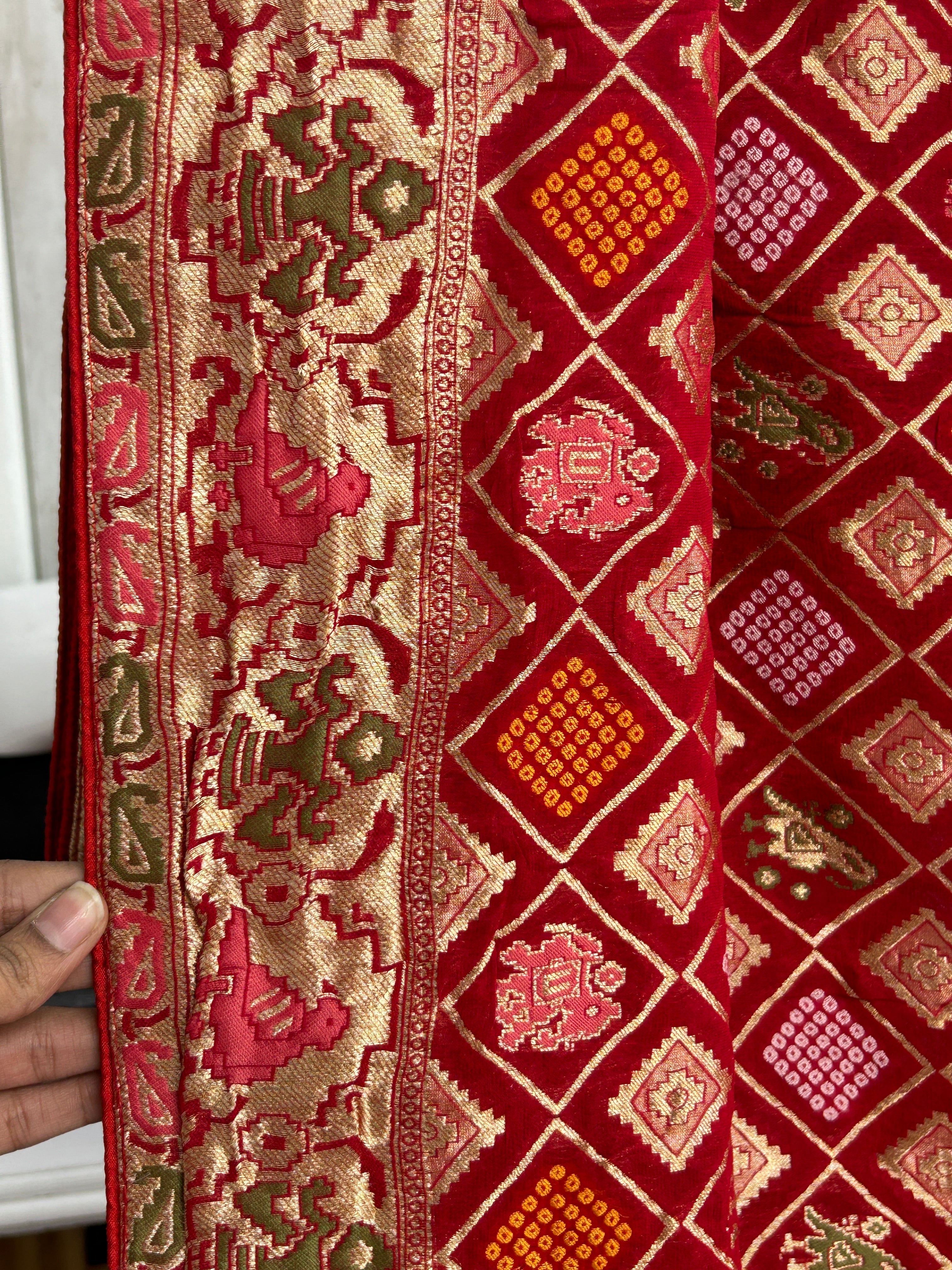 Red pure patola benaras saree