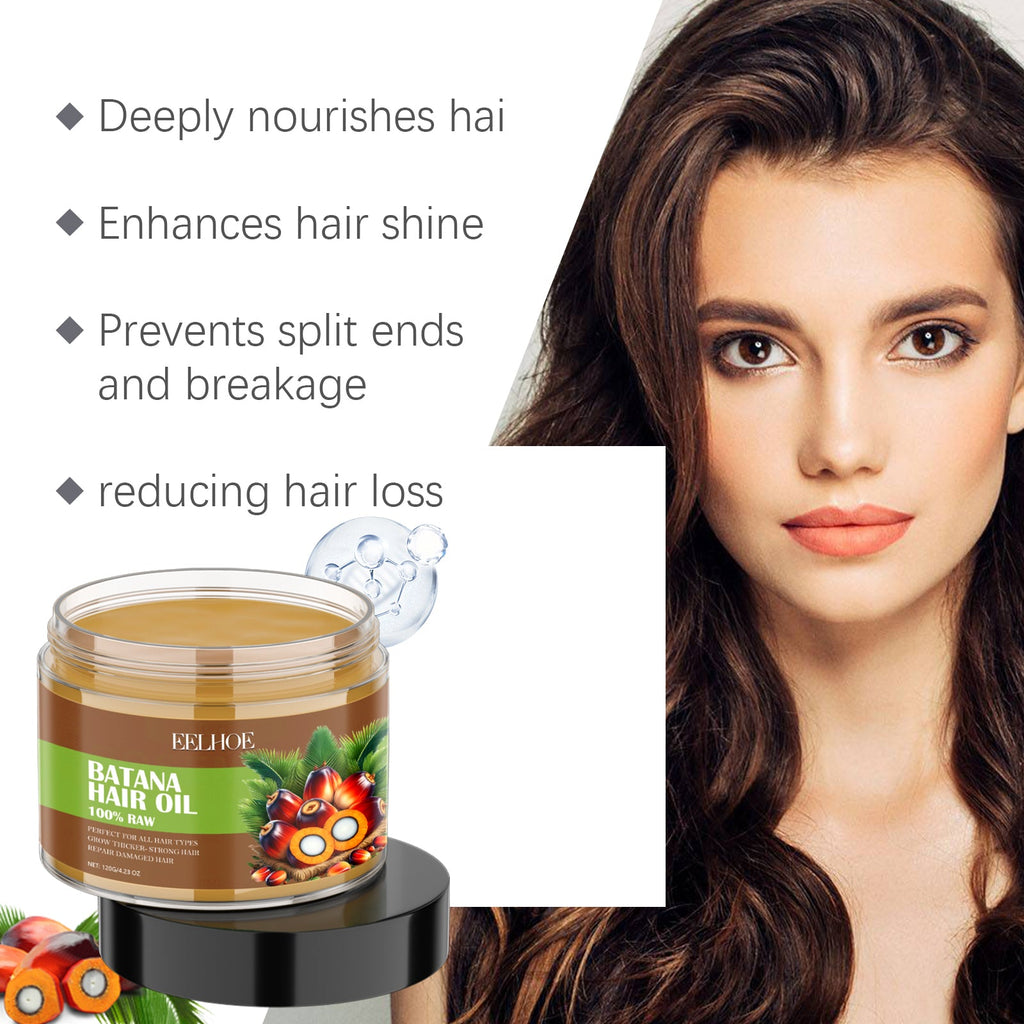 EELHOE Batana Hair Care Oil Nourishes And Moisturizes Soft And Glossy Hair Care Oil
