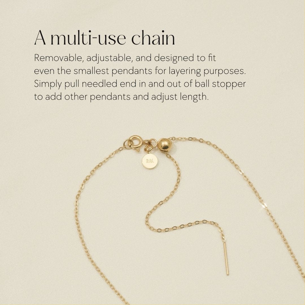 Rainbow - Memorial Necklace for Human Ashes - Gold