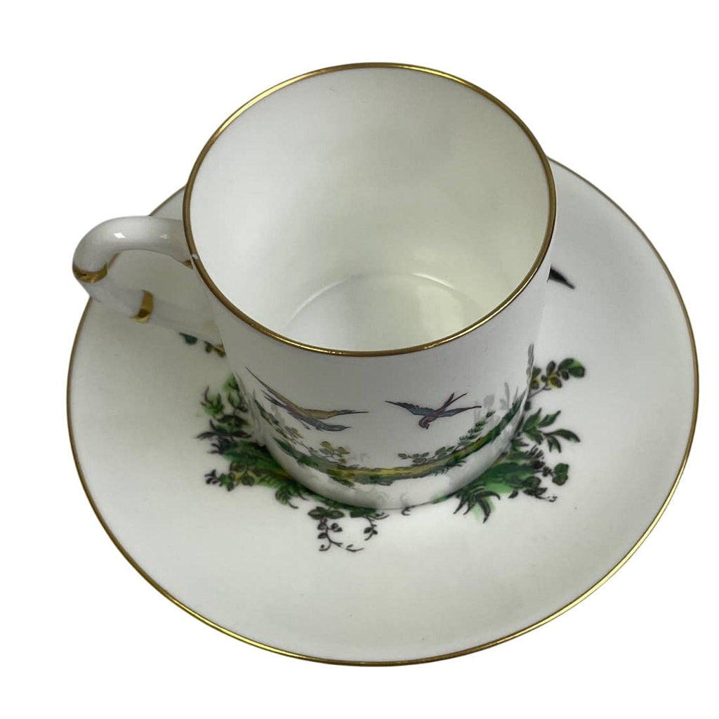 Vintage Royal Worcester England Z2622 Peacock Birds Fine Bone China Teacup Set