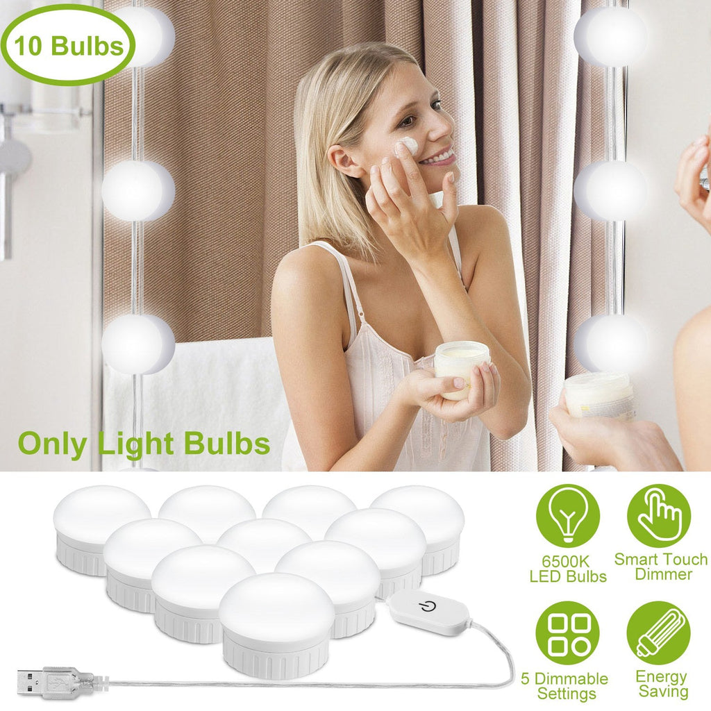 LED Vanity Mirror Lights Kit 6500k Dimmable Makeup Mirror Lights for Vanity Table Bathroom Dressing Room
