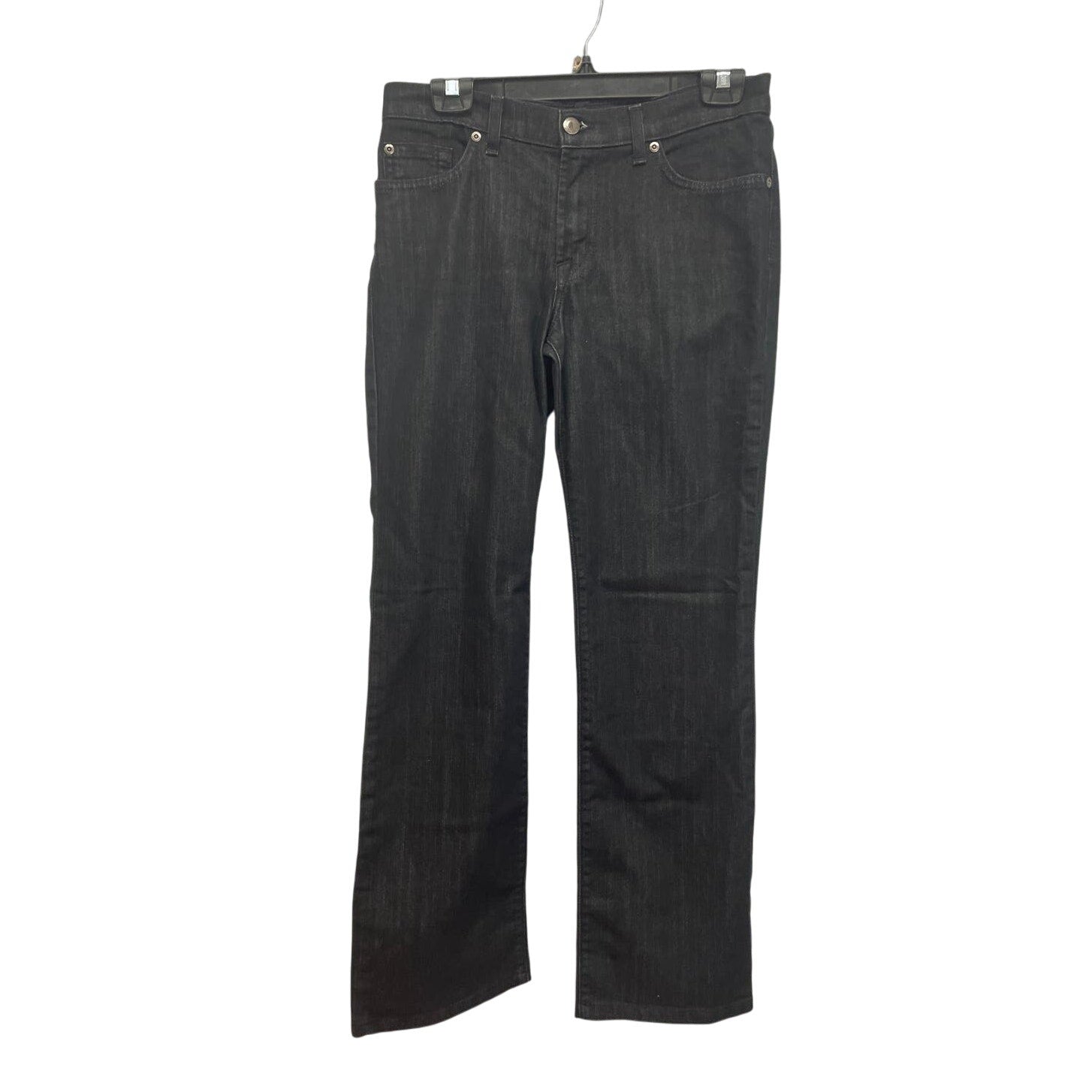 David Kahn Jeanswear Womens Size 6 Straight Leg Cotton Blend Black Denim Jeans