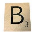 New 5" X 5.5" Scrabble Game Letter B Wooden Alphabet Tiles Craft Supply Letter