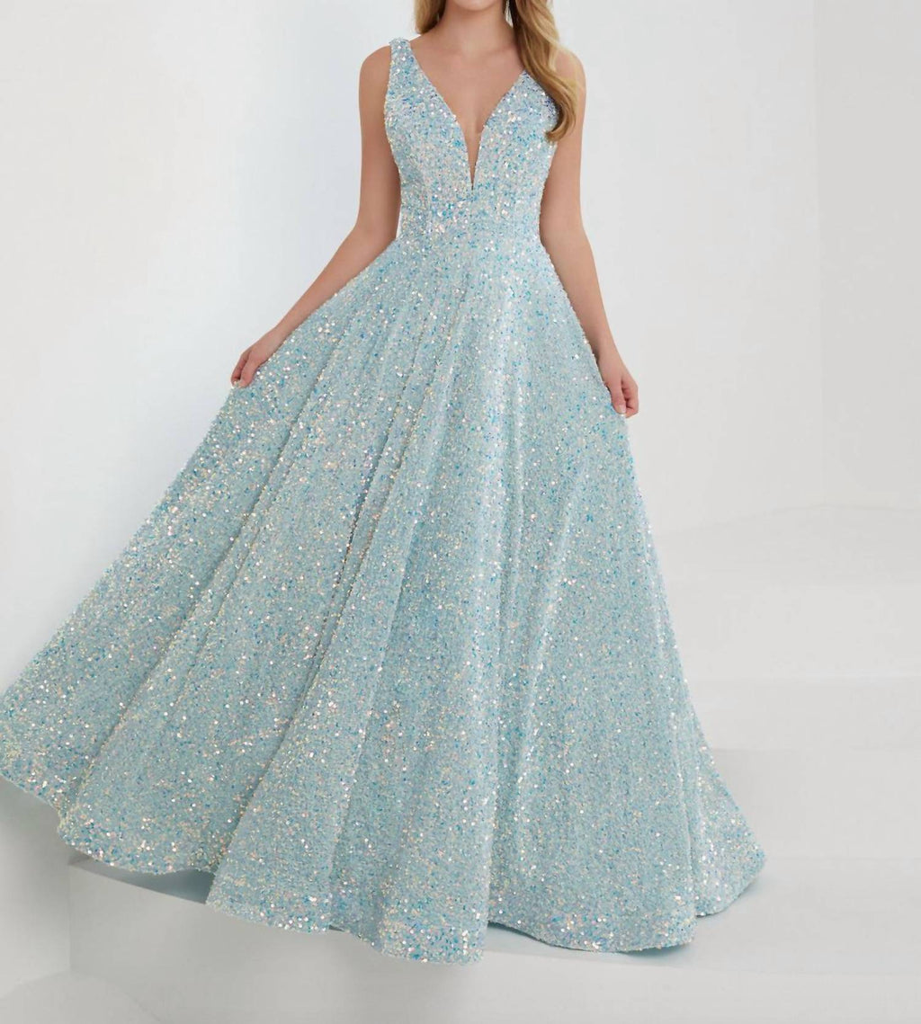 Tiffany Plush Sequin Ball Gown