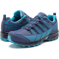 Outjet Womens 7 Blue Purple Lace Up Waterproof Lightweight Non-Slip Hiking Shoes
