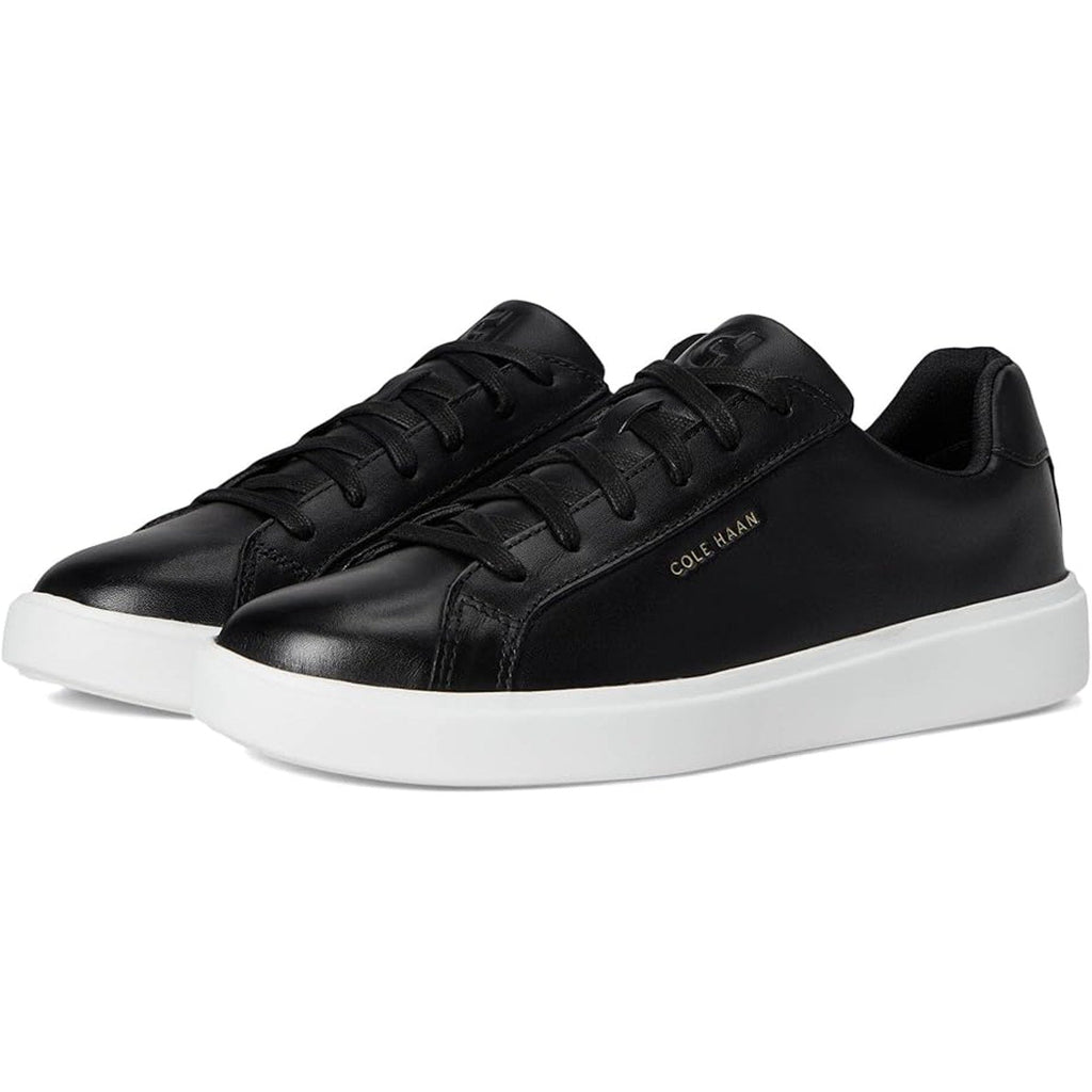 New Cole Haan Womens Size 8.5 Black Leather Lace Up Grand Court Daily Shoes