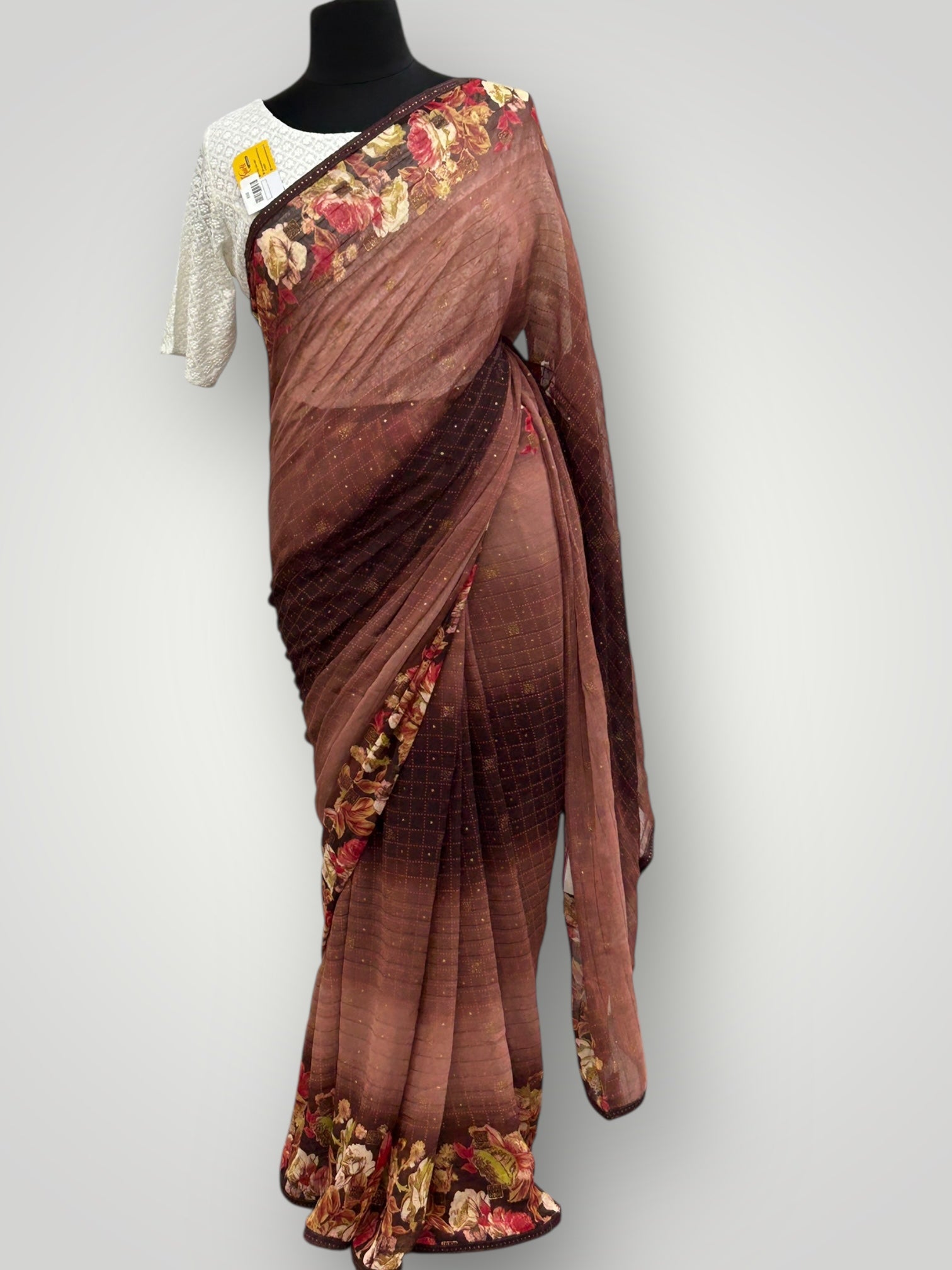Chiffon Saree with blouse piece