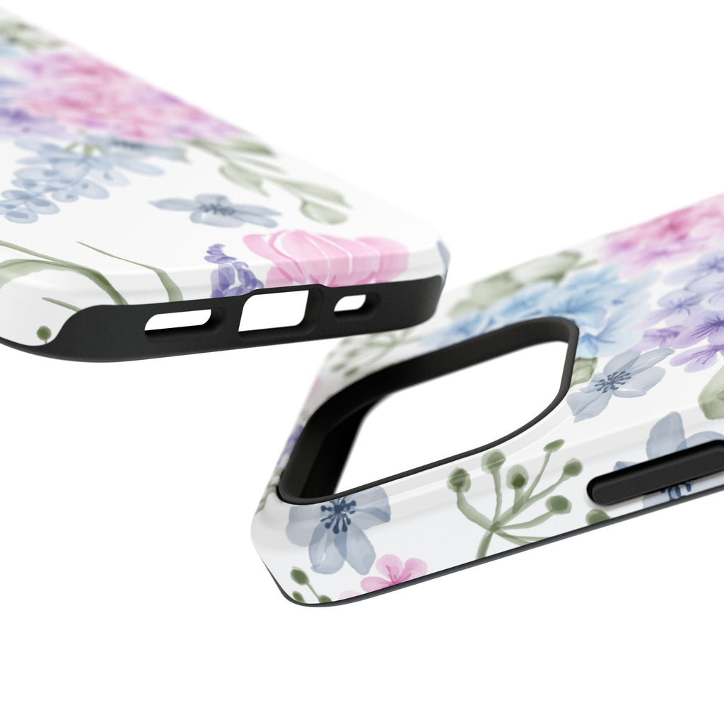 Customizable: Floral Hydrangea Impact-Resistant Phone Case
