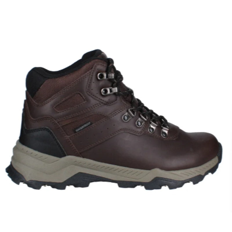 New In Box Khombu Mens Size 11 Brown Leather Waterproof Memory Foam Hiking Boot