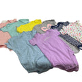 Lot of 8 Carter's Baby Girls 9 Mos Short Sleeve One Piece Outfits Tops Clothing