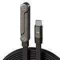 240W Fast Charging USB-C Cable – Foldable Stand Type-C Data Cable for Gaming & Fast Charging