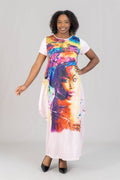 Face Maxi Length Elegance Dress