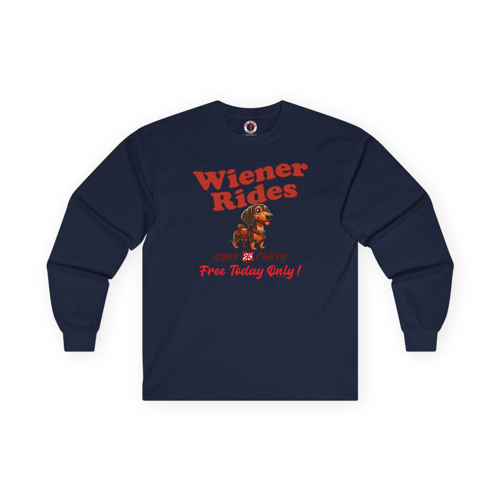 Free Wiener Rides Long Sleeve Tee