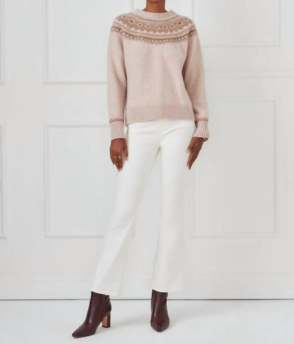 Women's Joey Fairisle Wool Blend Crewneck Sweater