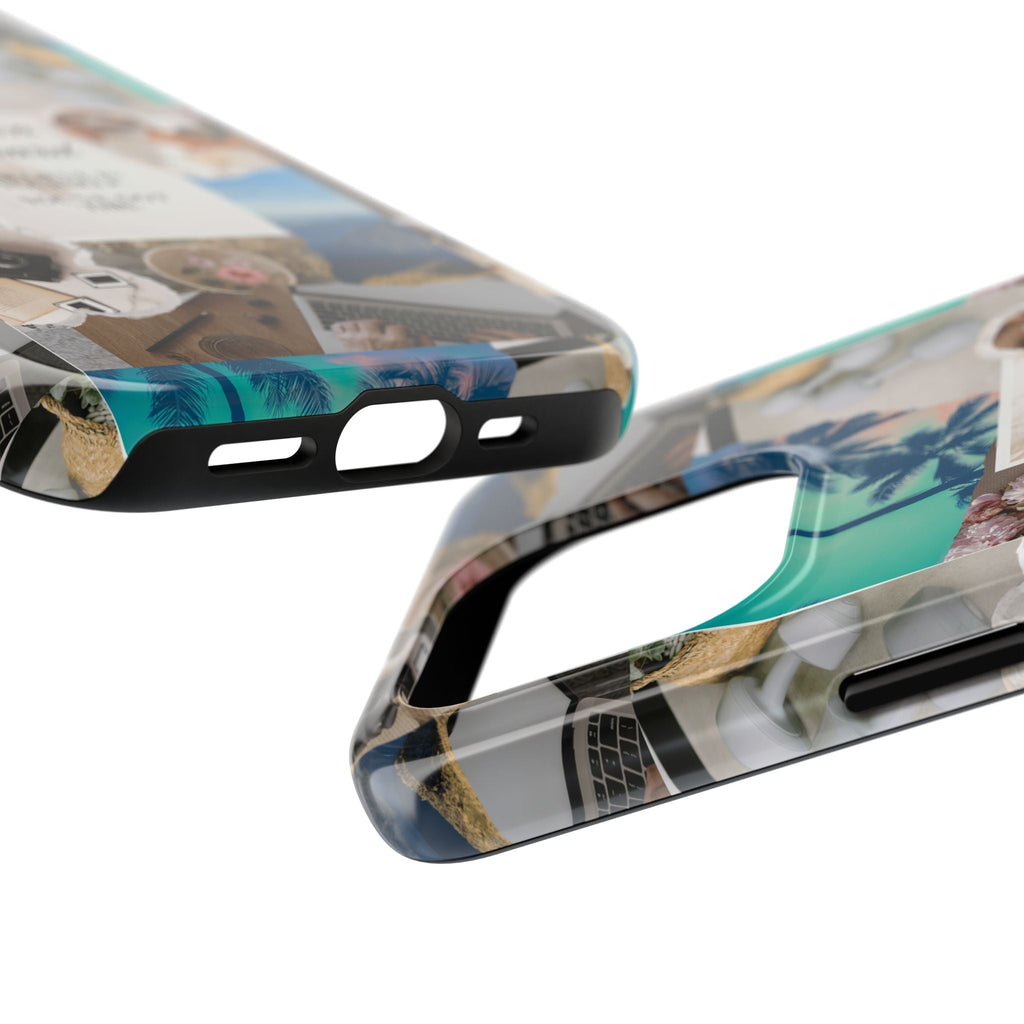 Inspiring Vision Board Phone Case, Motivational Tough Case, Adventurous Gift for Her, Self-Care, Dream Big, Unique Phone Accessory