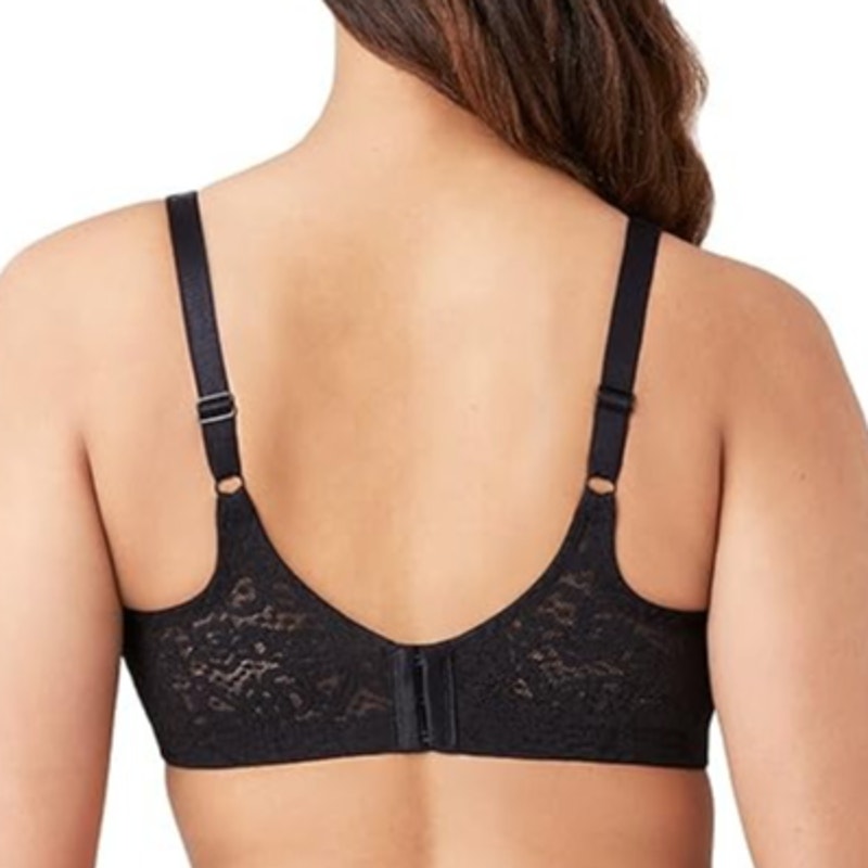 New Wacoal Women's Plus Size 40DD Black Halo Lace Full Coverage Underwire Bra