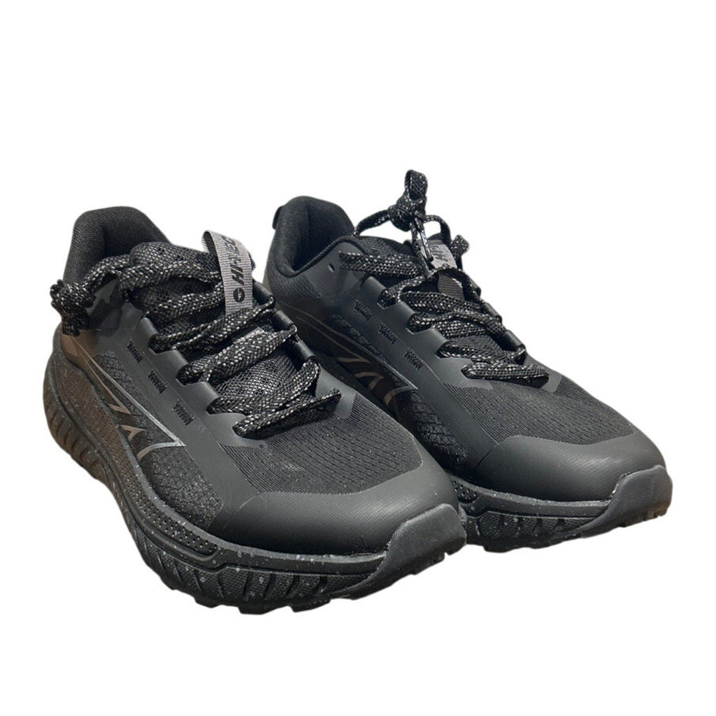 New In Box Hi-Tec Mens Size 12 Black Mesh Gray Speckled Lace Up Athletic Shoes