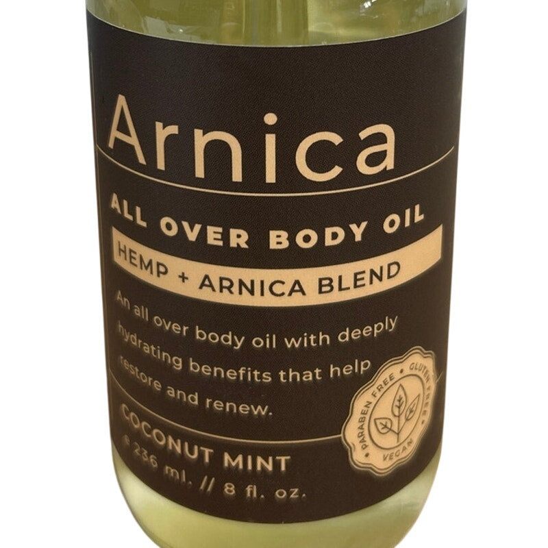 Earth Goodness Arnica Coconut Mint All Over Body Massage Oil - VG Condition