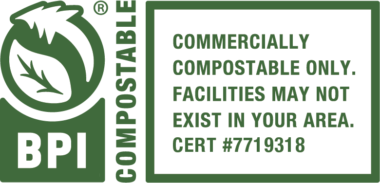 BioBag Resealable Food Storage Bags, Quart Size, Compostable, 7" x 8.7", 1.8 mil (QTY 240), SKU 190421