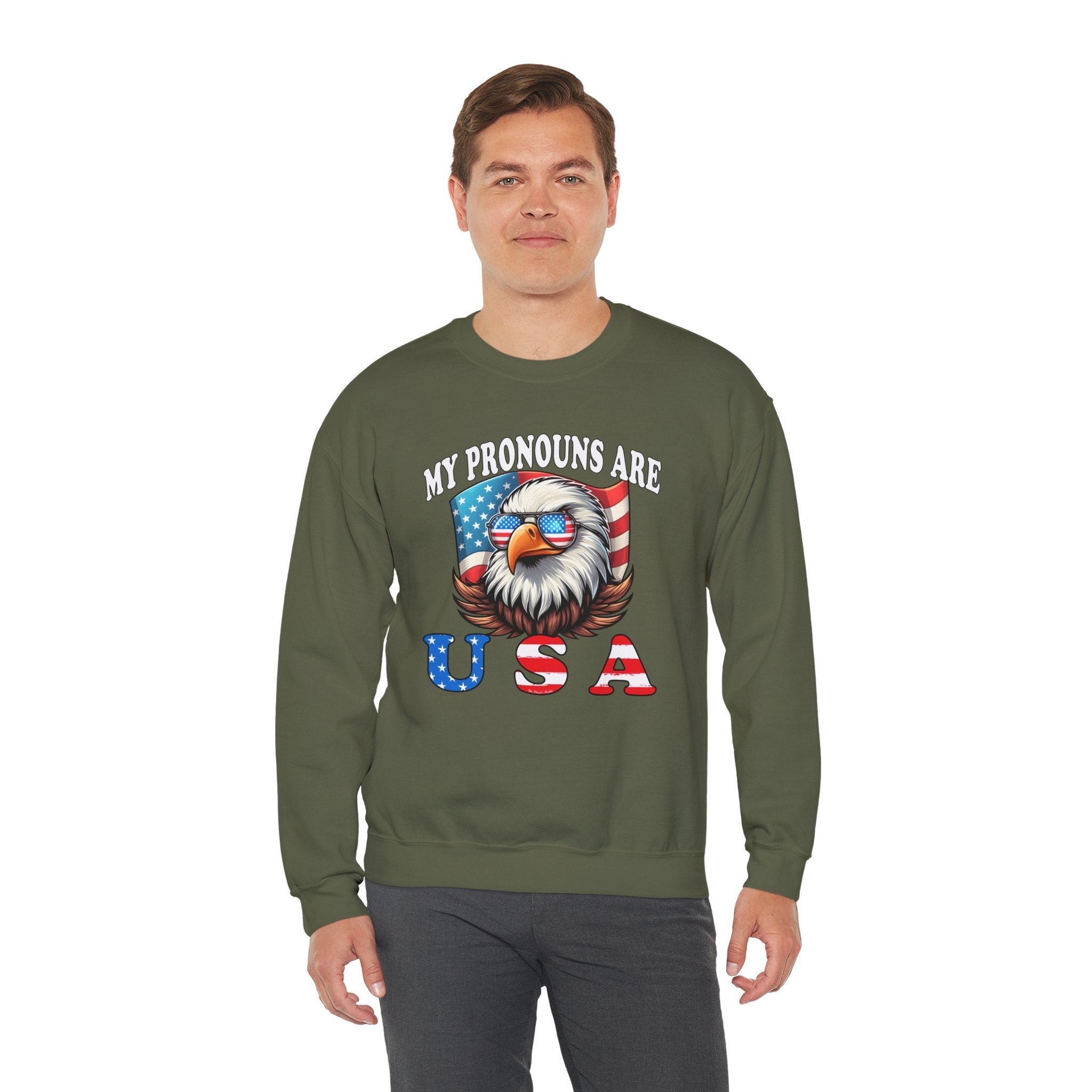 My Pronouns Are U.S.A Crewneck Sweatshirt