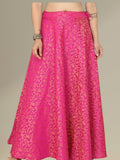 Dark pink brocade skirt / lehenga