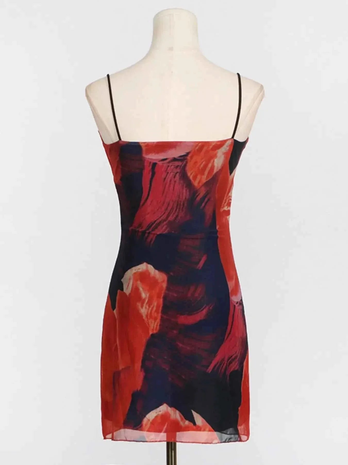 Stylish Cowl Neck Cami : Mini Dress