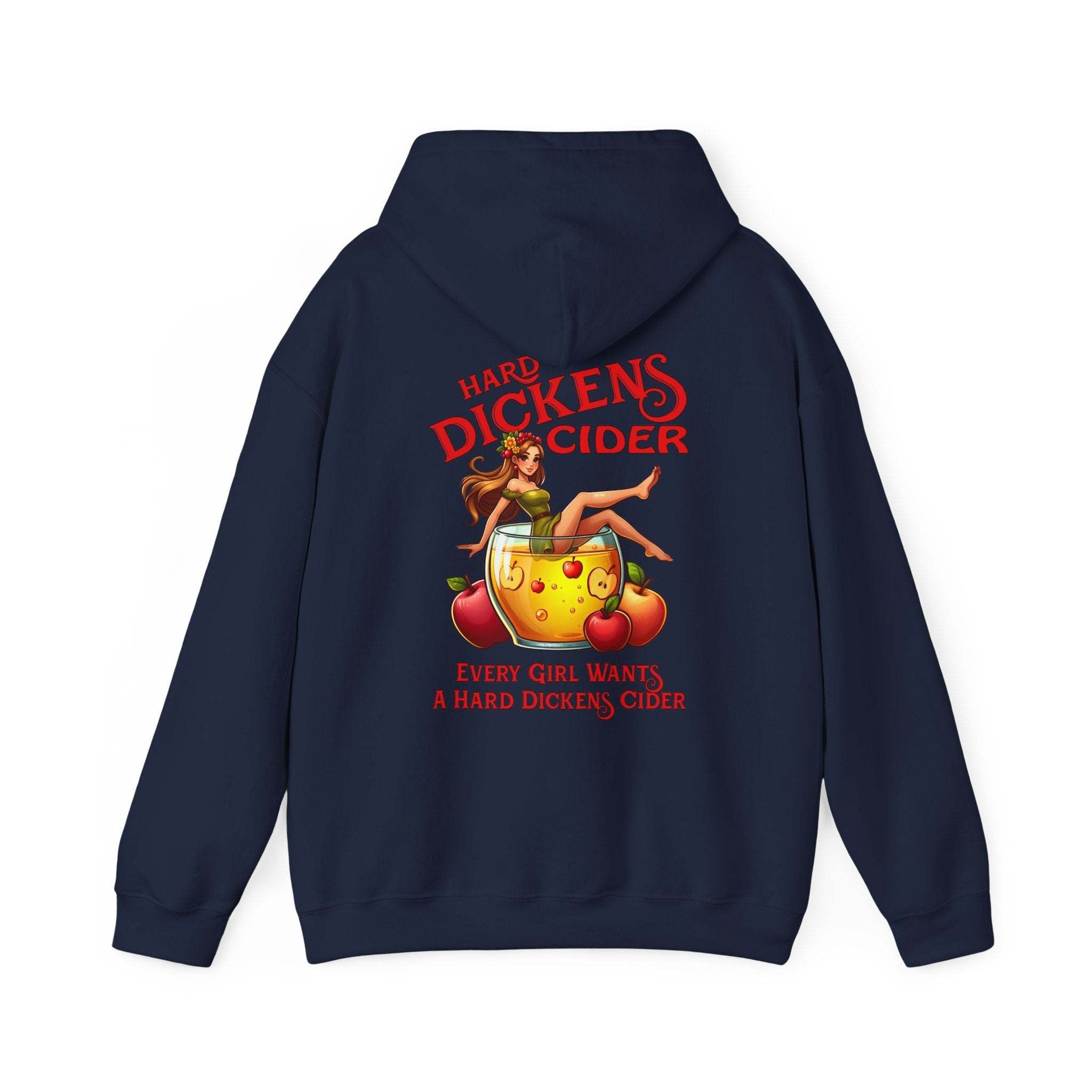 Hard Dickens Cider Front/Back Hooded Sweatshirt