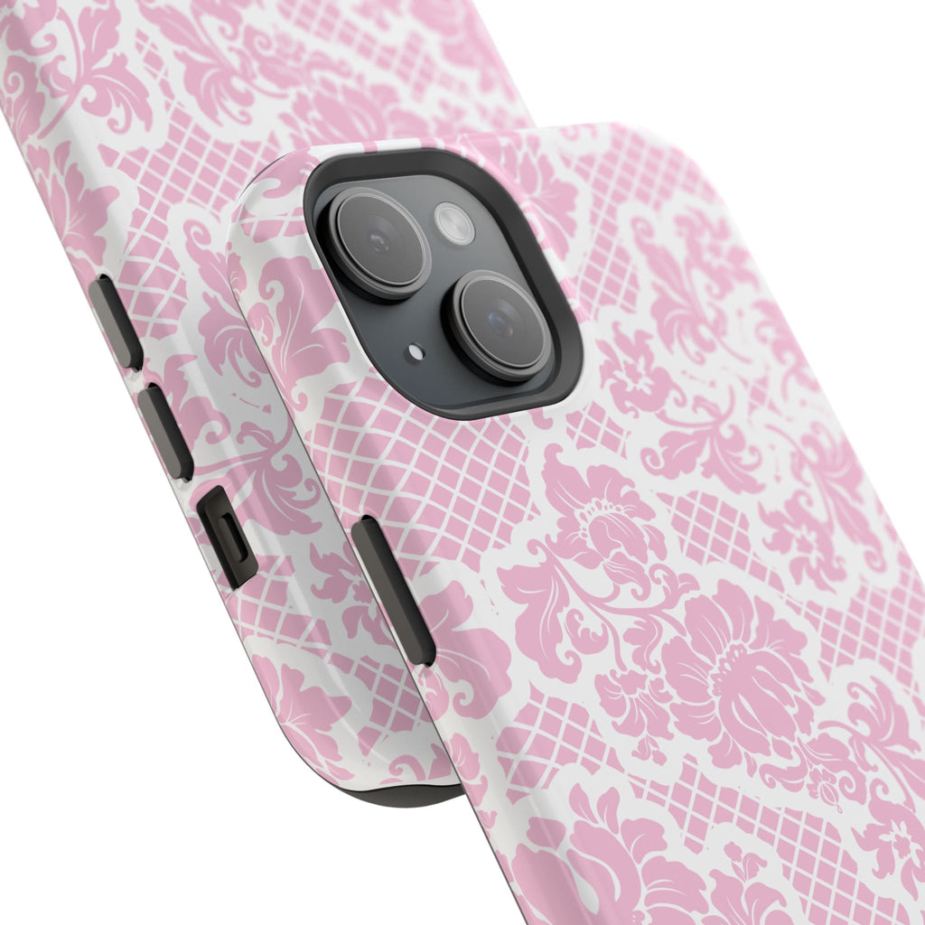 Customizable: Pink Lace Inspired Elegantly Chic Impact-Resistant Case