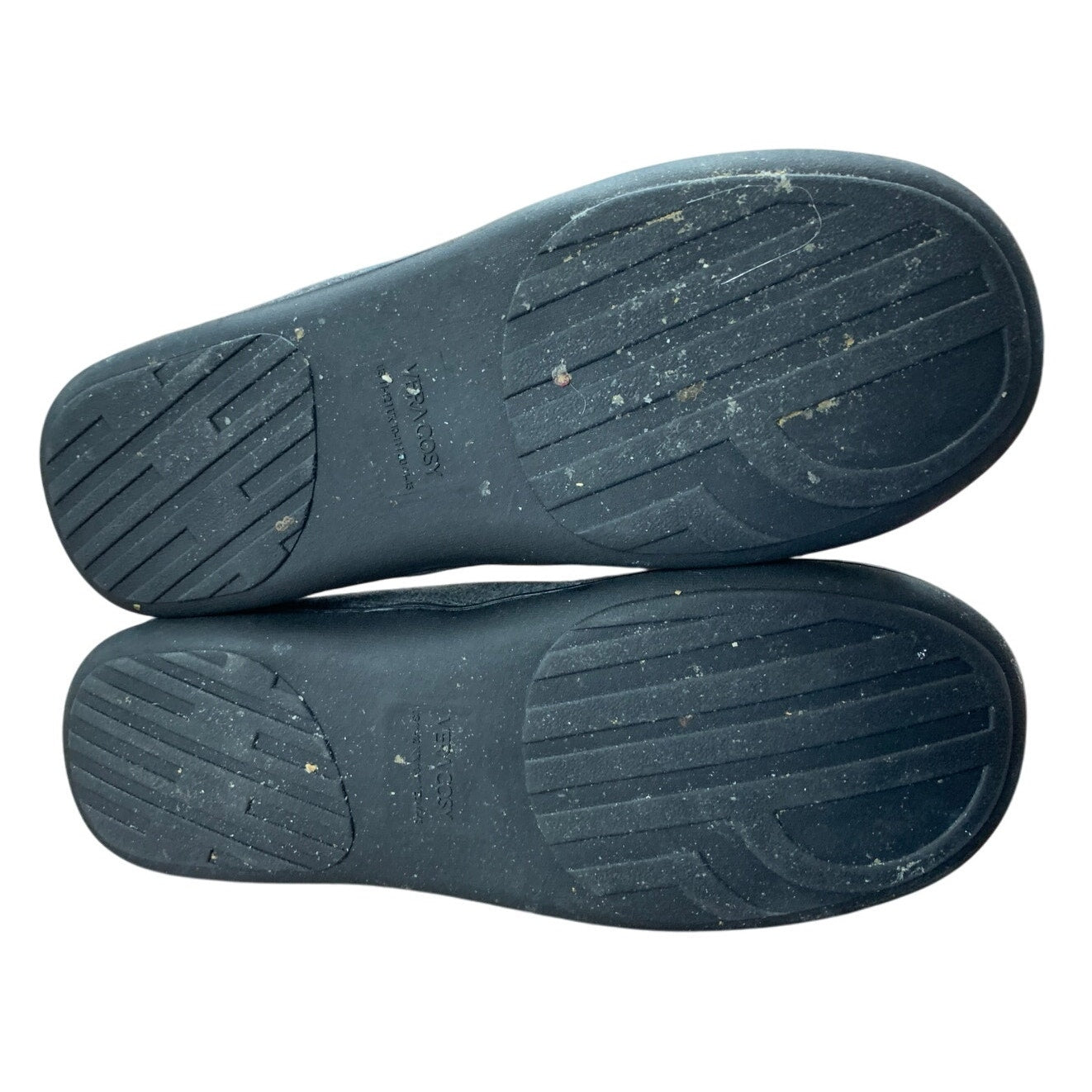 VeraCosy Men Size 11/12 Blue Gray Memory Foam House Slipper Indoor Outdoor Shoes