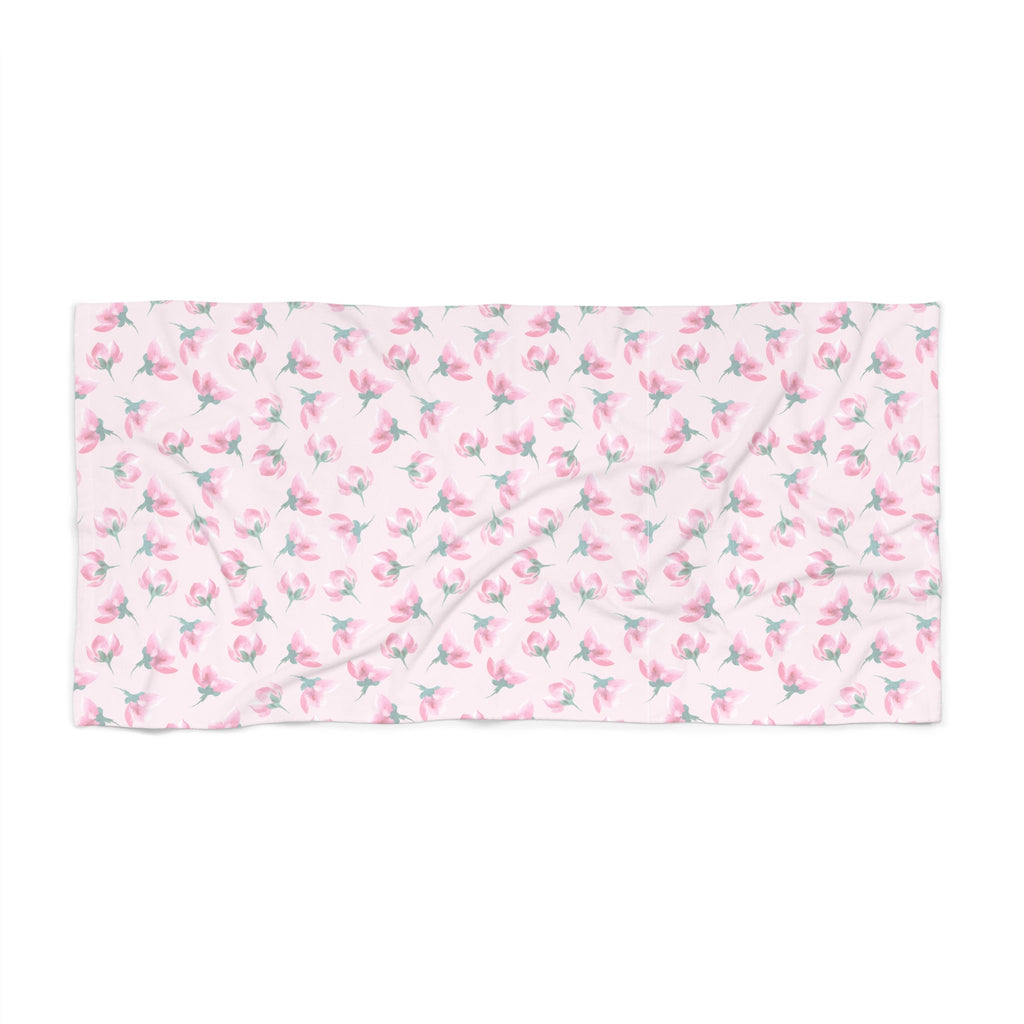 Customizable: Floral Beach Towel, Soft Sand Towel, Summer Gift, Poolside Relaxation, Beach Accessories, Vacation Essentials, Floral Print Towel