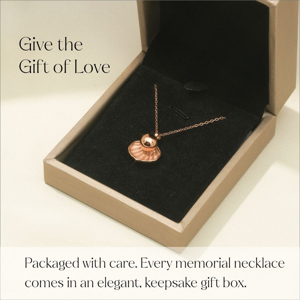 Treasure - Cremation Necklace for Dog & Pet Ashes - Rose Gold