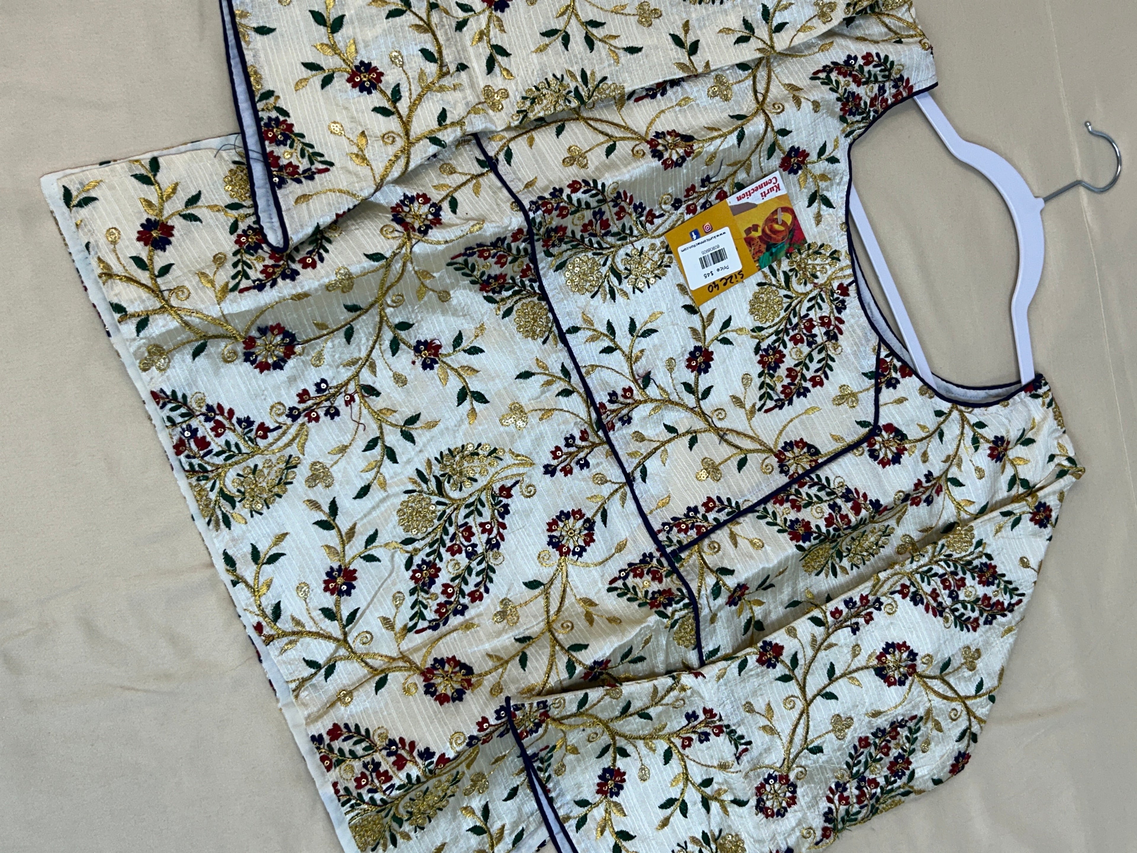 Raw silk blouse | long blouse