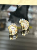 Gold tops / CZ earrings