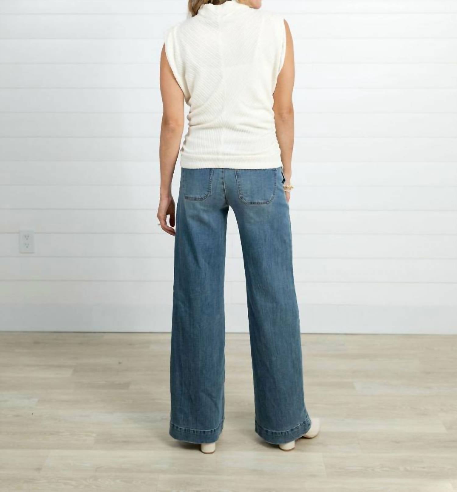 Porkchop Pocket Wide Leg Jeans