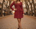 Textured Mini Dress