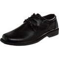 Josmo Big Boys Size 5 Black Faux Leather Lace Up Classic Comfort Oxford Shoes